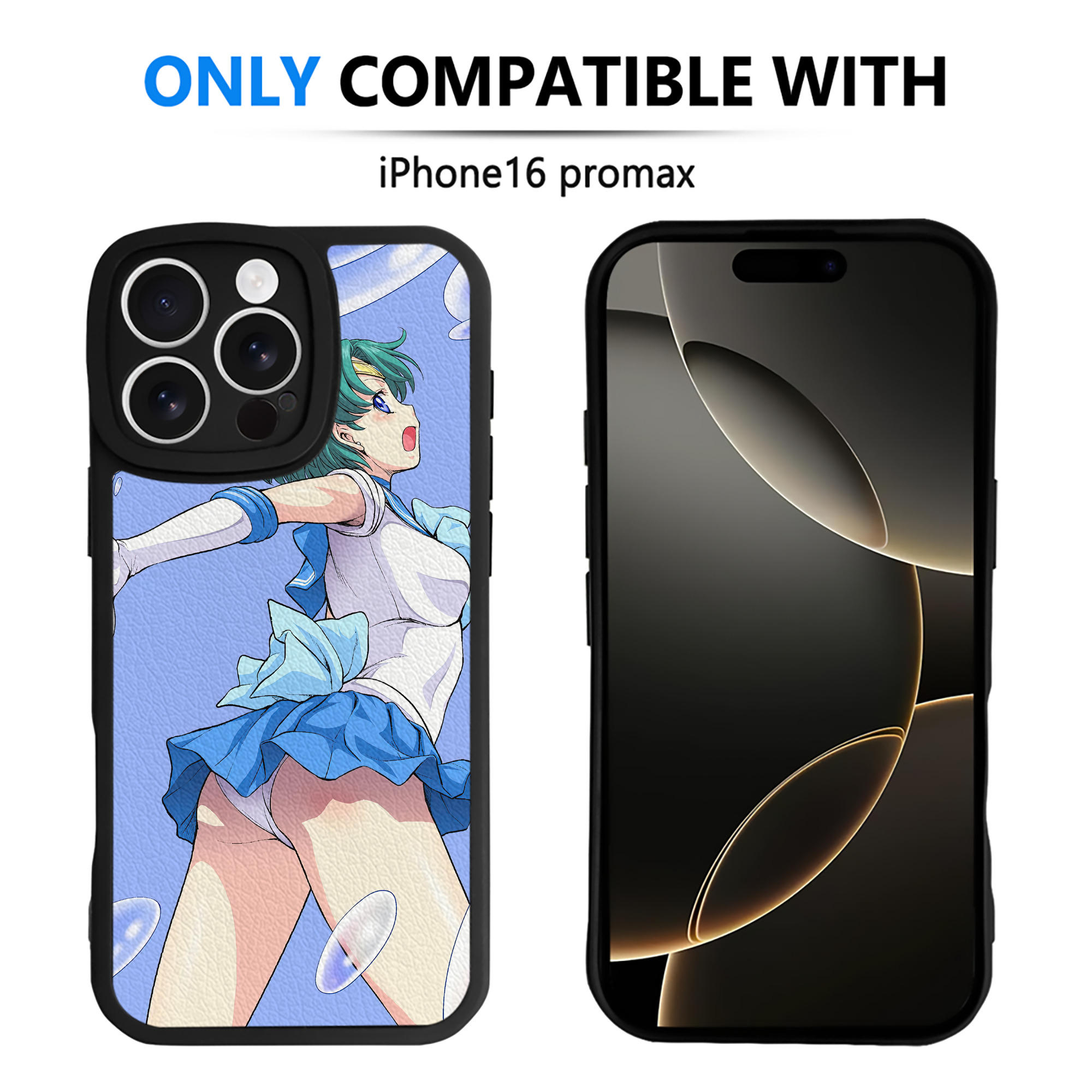 （画像用） 美少女戦士セーラームーン Sailor Moon 【iPhone 16シリーズ対応】シリコンスマホケース（レザー調） 材質：シリコン
